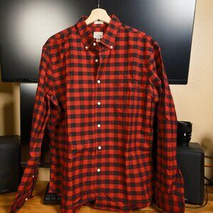 J.Crew Slim Buffalo Check Button-Down Shirt L